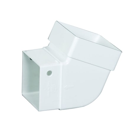 Amerimax Home Products Amerimax 3.88 in. H X 3.63 in. W X 3.63 in. L White Vinyl U Gutter Elbow T0525